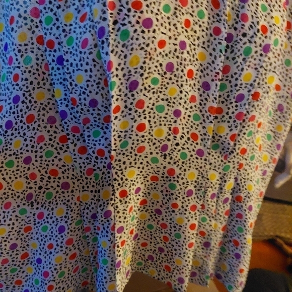 Leslie Fay Separates MultiColour Polka Dot Blouse. Size 16 - Picture 3 of 5